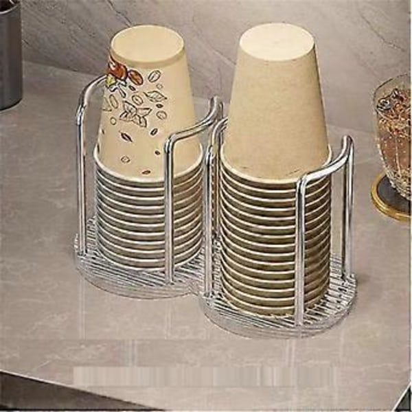 Pappersmuggsdispenser Mugghållare Muggorganisatör Förvaring Festmuggsdispenser Munvatten Sköljmugg Förvaringshållare, 23x13cm B