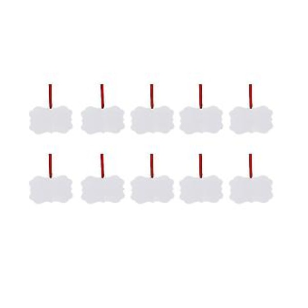 10-pakning Sublimeringsblanketter, Blank Tavlepynt, Blank Pynt For DIY