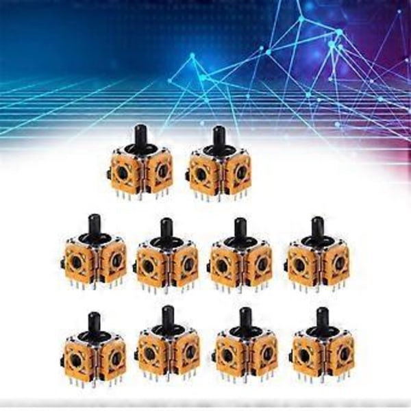 10 KPL 3D Joystick Potentiometri Ohjaimen Joystick Korjausosille