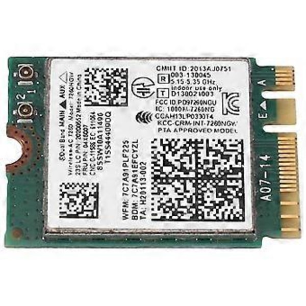 7260ngw 7260ac Wifi Kort 2.4g/5g Bt4.0 04x6007 Til X250 X240 X240s X230s T440 W540 T540 Yoga Y50