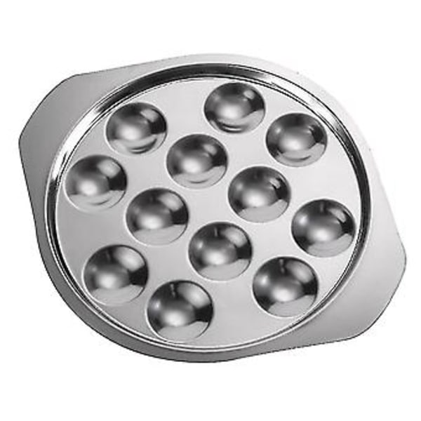Rostfria Kastruller Set Snigelrätt Fat Snigelmatstallrik 12 Hål Snigeltallrik Snigelkokplatta
