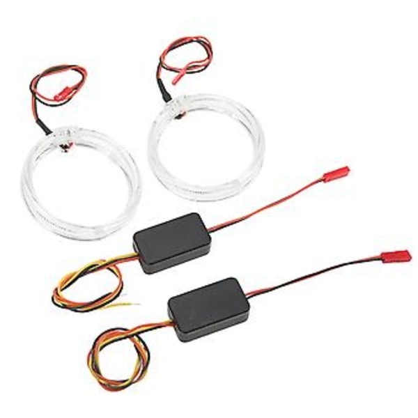 Pyöreät Enkelinsilmät, 2kpl Auton LED-valo Ajovalojen Halo-renkaat LED-valo-opas Enkelinsilmät Luotettava Suorituskyky