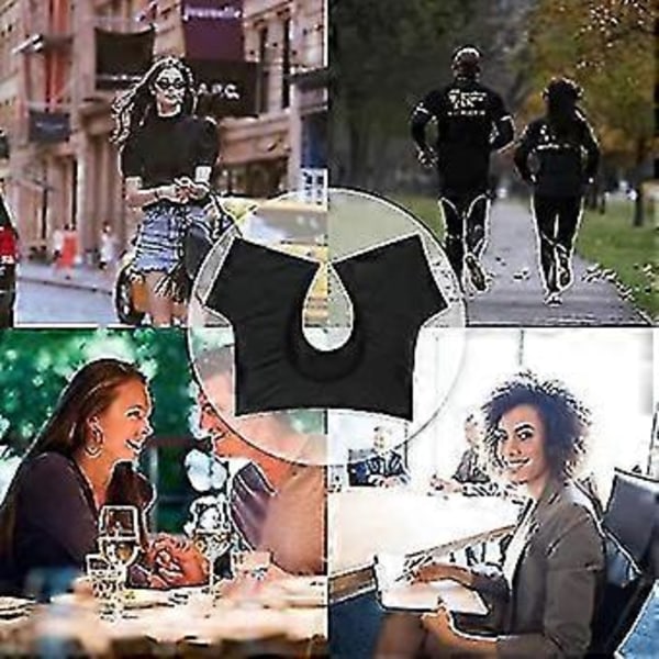 Svettväst för armhålor, Andningsbar armhålssvett, Tvättbart armhålssvett Kortärmad svettskydd 1 st Svart
