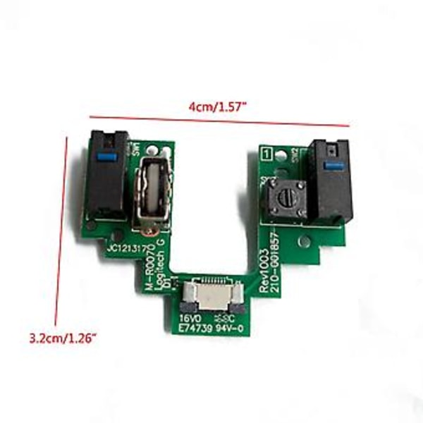 Mus Ersättningsdelar Övre Moderkort Knapp för Tangentbord för m/ Mikroswitch f