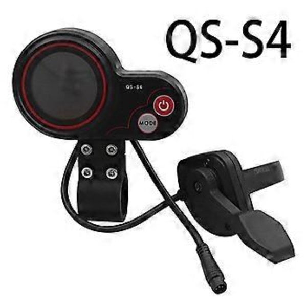 QS-S4 36V-60V Tumgas LCD Display Mätare Kit för Zero 8 9 10 8X 10X Elscooter 6PIN Display Tillbehör