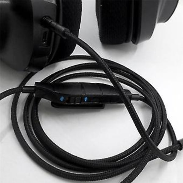 3,5 mm øretelefon lydkabel med inline kontrol