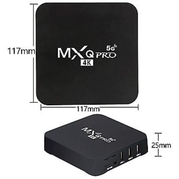 Android TV Boxille, 4k Hdr Suoratoisto Mediasoitin, 4gb Ram 32gb Allwinner H3 -ydin Smart Tv Box Eu P