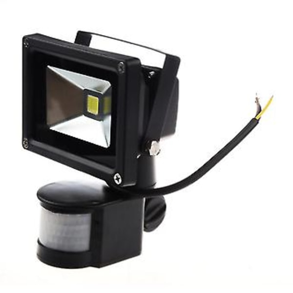 PIR Rörelsesensor Säkerhet Vägg Ren Vit LED Vattentät Strålkastare Lampa 10w