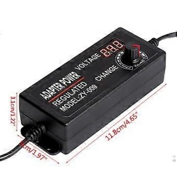 9-24V 3A Justerbar AC til DC Strømforsyning 9V 12V 15V 18V 24V 3A Strømforsyningsadapter Universal 220V til 12 V Volt Adapter