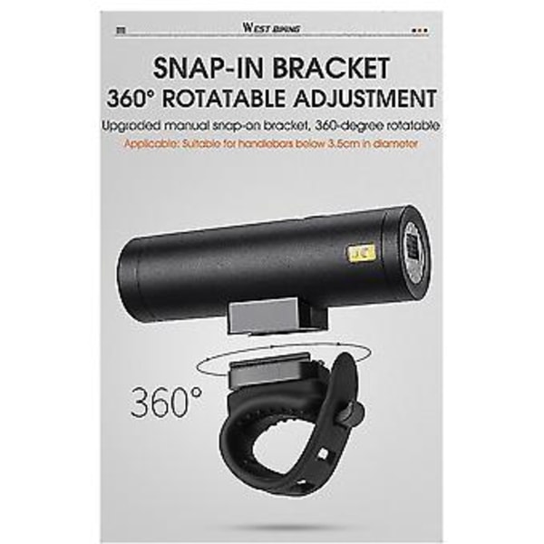T6 Led Cykellygte S,ful USB Genopladelig Ycle - Yc