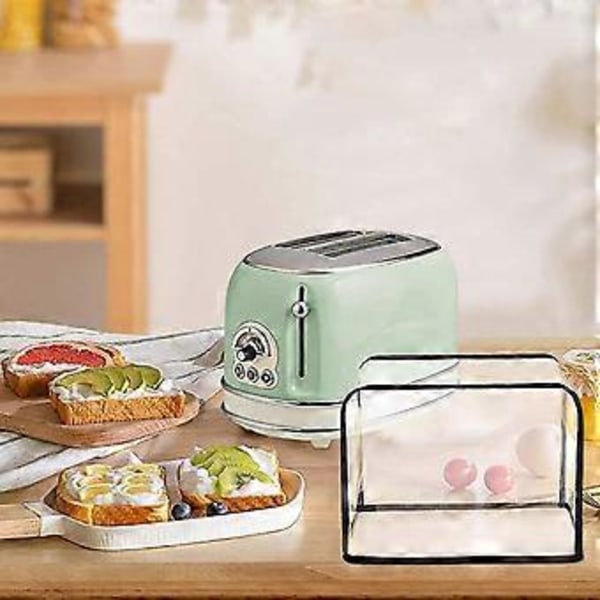 Brödrost Dammskydd Köksmaskinsskydd Transparent Frukostmaskin Brödrostskydd Vikbart Dammskydd