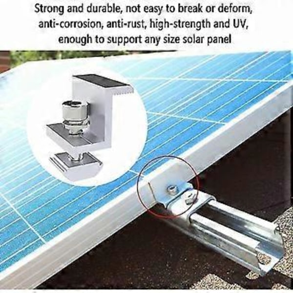 6-pack solpanel monteringsfästen, Z-typ sidopress PV-fästen