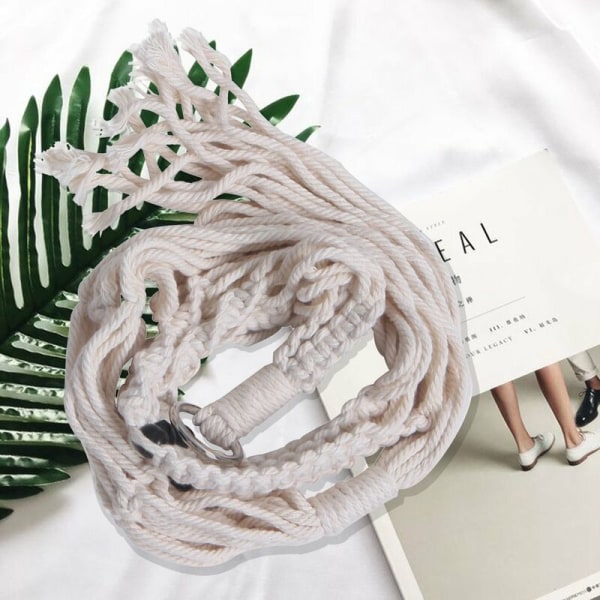 2 st Macrame växt hängare inomhus utomhus hängande planter korg bomullsrep