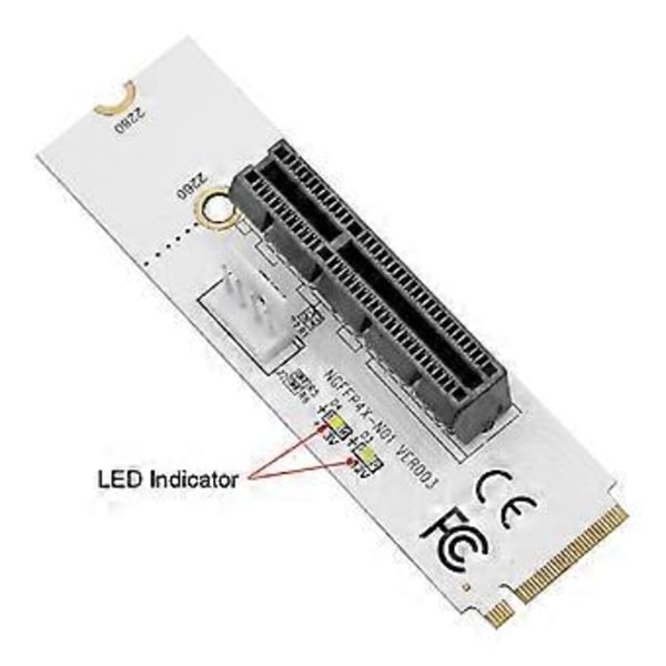 NGFF M2 Key-m Adaptrar med LED-indikator Solid State Drive Adapterkort