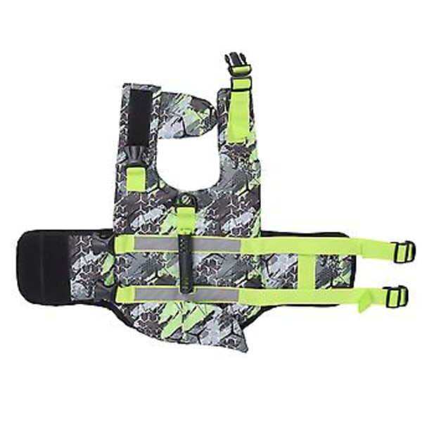 Hundflytväst Hundräddningsväst Justerbar Skyddande Hundflytväst med Ergonomiskt Handtag S