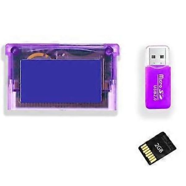 Kort Flash Card Adapter Mini Spilkassette 2GB Spil Backup Enhed Til GBA GBM