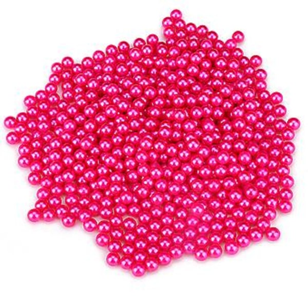 Plast Simulert Perle DIY Sminke Oppbevaringsboks Case Organizer Dekorasjon DIY Perle Rød