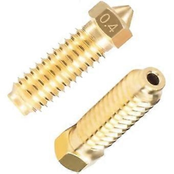 20 stk. Messingdyser Kit til 3, 3D Printer 8 stk. 0,4 mm og 3 stk. 0,2 mm, 0,6 mm, 0,8 mm, 1,0 mm Dyser Kit