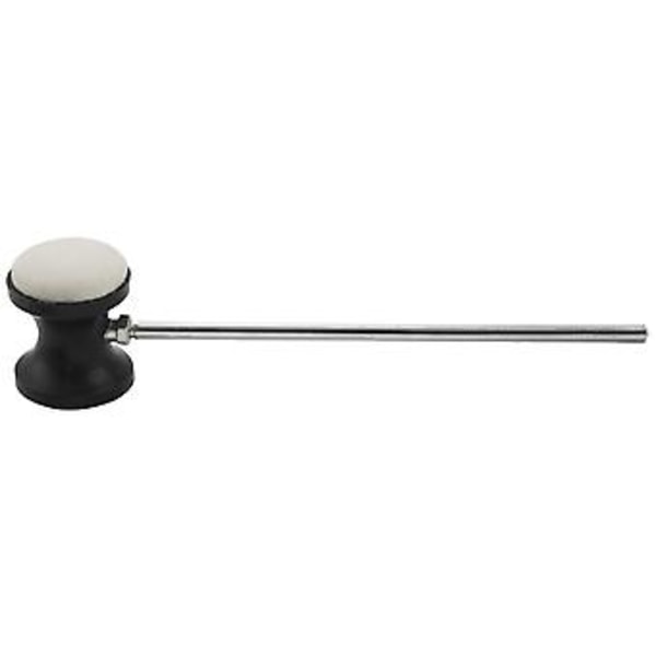 Rostfritt stål & Filt Skaft Svart Trummpedal Trumvisp Instrument Tillbehörsdel