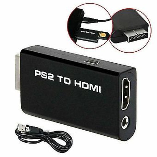 PS2 til O Videokonverter Adapter AV Kabel for 2