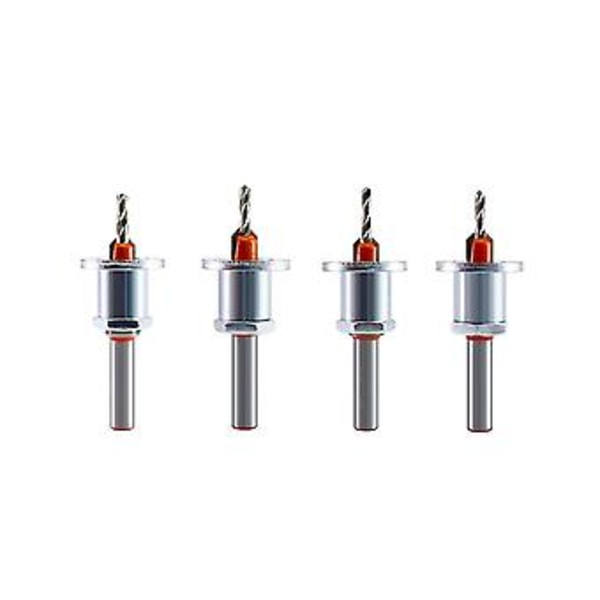 4st 2.8-3.5mmx8mm Hss Bläck Bit Router Bit Skruv Ctor