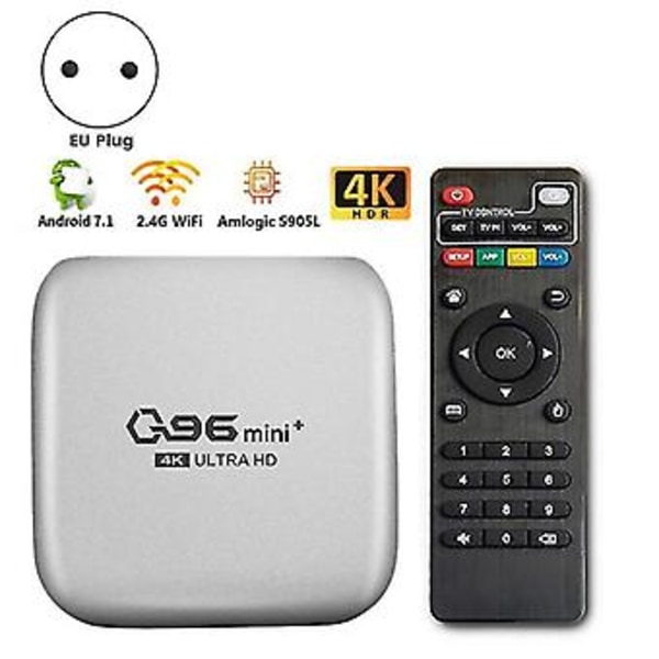 Q96 Mini TV Box 5G + Wifi TV Box Amlogic S905w 4-ydin 64bit 4gb + 32gb Wifi-soitin