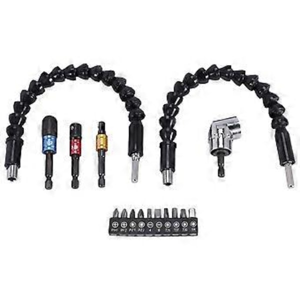 Flexibel Borrförlängare Hex Skaft Borrmutterdragare Bits Set, 3st Universal Hylsadapter Set, Skruvmejsel Bits Set