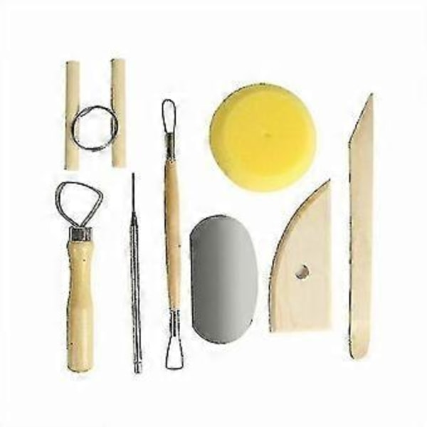 8st Keramikverktyg Set Lera Keramik Formare Formning Nål Skärare Loop Band Kit