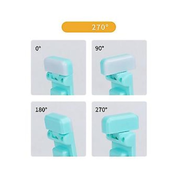 USB Ladattava, Kannettava Klipsikiinnitteinen LED-lukuvalo, 3 S Himmennettävä, Kirjoille