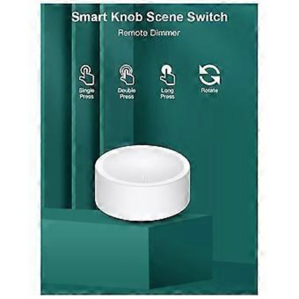 Tuya ZigBee Smart Knapp Bryter Trådløs Scene Bryter Knapp Kontroller Batteridrevet Automatisering Scenario Smart Life