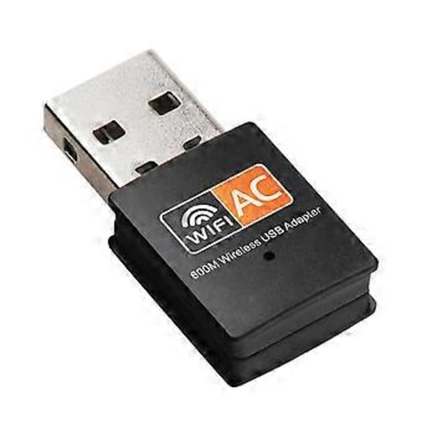 Kaksikanavainen 600 Mbps 2,4 GHz + 5 GHz USB langaton adapteri Wifi-antenni 802.11a/b/g/n/ac WiFi USB-adapteri MAC Windowsille, musta