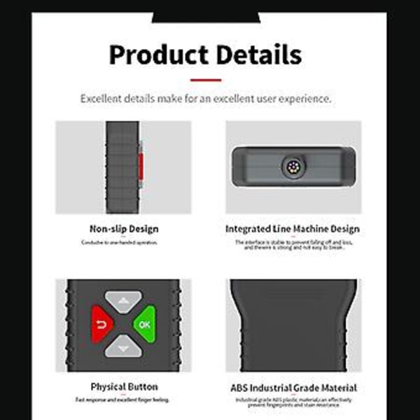 BM550 Motorcykel Batteritestare 6V 12V 24V Batterisystem Detekteringsanalysator Verktyg
