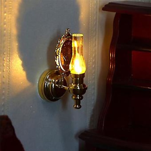 1:12 Mini Lampa LED Skrivbordslampa Med S Docka Hem R Leksaker