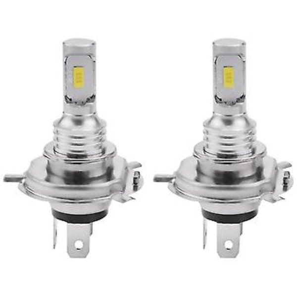 2 X H4 9003 Hb2 6000k Super Hvite Csp Led Pære Sett