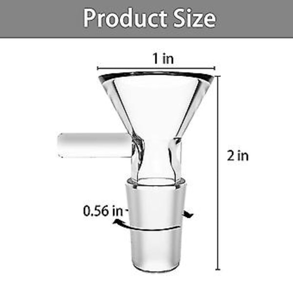 6-pak Glas Reagensglas til Videnskabs- og Laboratorieeksperimenter Glasstilk 3 tommer, 14 mm