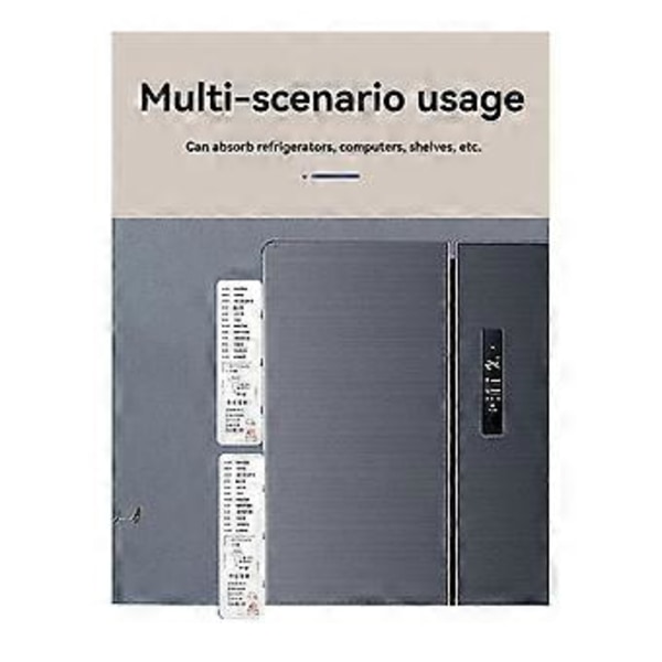 2-pack Monitor Memo Whiteboard, Magnetisk Sticky Note-hållare Whiteboard för Dator med Självhäftande Metallremsor