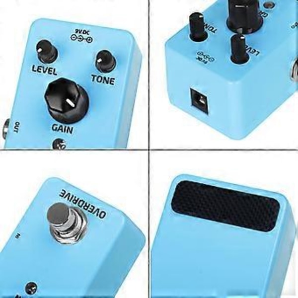 Elektrisk Gitar Overdrive Effektpedaler Mini Enkel Type DC9V True Bypass