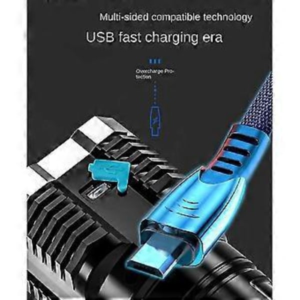 Flash Ultra Led Uppladdningsbar Sida 4led Utomhuslampa För Kamera