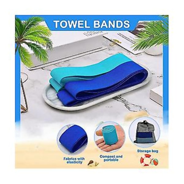 4-pack Handduksklämmor S För Strand, Pool, Kryssningsstolar, Handduksklämmor Handdukshållare Strandhandduk C