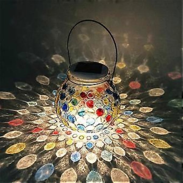 LED Solcellelamper Udendørs Solcelle Glasflaske Krukke Bordlampe Pendel Solcelle Natlampe til Havefest Camping Gårdindretning