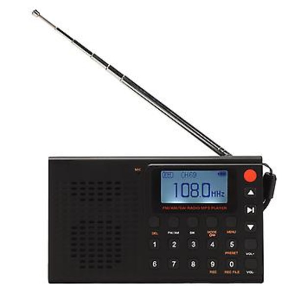 Bærbar Radio, Bærbar Bluetooth Radio AM Bluetooth AMFM Radio AMFMSW Radio Brukervennlig Design