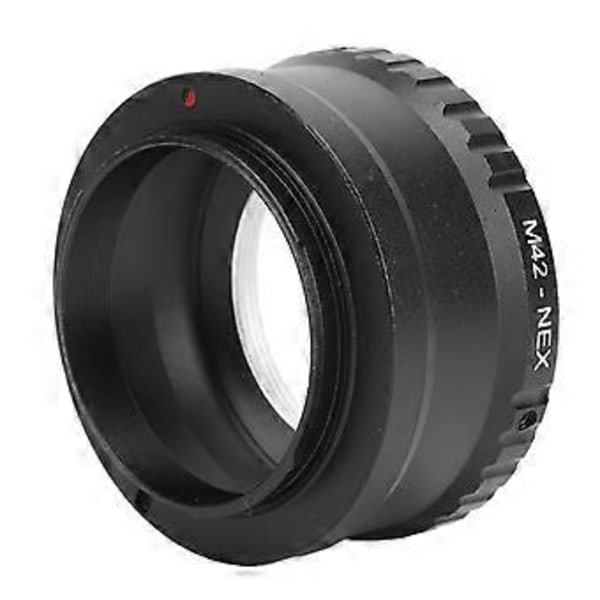 M42 til NEX Objektiv Adapter Aluminium Manuel Fokus Objektiv Konverter Ring Kompatibel med M42 Skruefatning Objektiv til E Mount Kamera til A6300 A7 A7R A7II