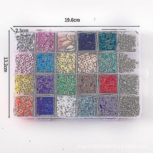 4000 stk. Polymer Ler Perler 18 Farver Flade Perler 6 mm, med Ler Perler, Bogstav Perler, Splitringe, Vedhæng, Krystal Snøre