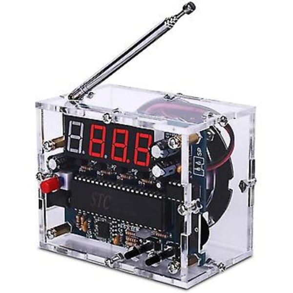DIY FM Digital Radio Kit Justerbar Trådløs Mottaker 87-108mhz Radio Modul DIY Kits For Lodding