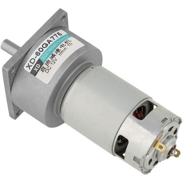 35W mikro DC-metallivaihdemoottori säädettävällä nopeudella CW/CCW (12V 10rpm)