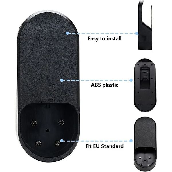 EV-opladerkabel vægmonteret stik, ladepistolholder, ladepistolholder, til Tesla Model 3 Model Y