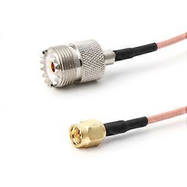 RG316 Kabel Jumper Pigtail UHF SO239 Hunn PL259 til SMA Hann Plugg Krimp Adapter