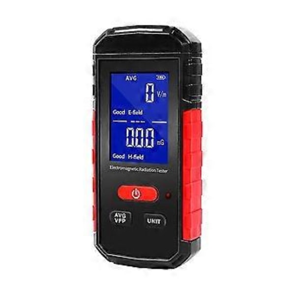 EMF-mätare, elektromagnetisk strålningsdetektor, uppladdningsbar digital EMF-testare, elektrisk/magnetisk fältmätare