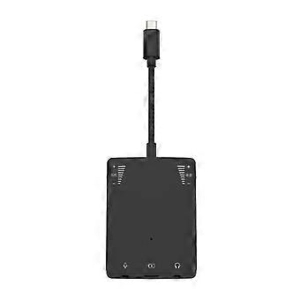 3 i 1 USB-C til 3,5 mm hodetelefon Type-C øretelefonkontakt lydkort for direktesending