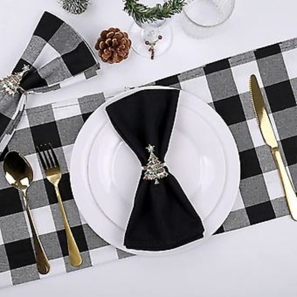 Servietringe Sæt Med 6, Diamant Servietring Til Bryllup, Thanksgiving Day, Familiesammenkomster, Fødselsdag Og Middagsselskab (d-4-d)